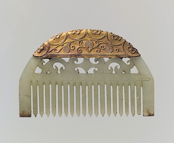 Jade-and-Gold Comb